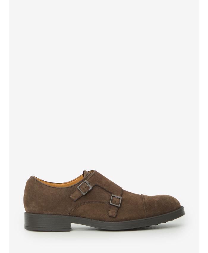 TOD'S - Scarpa Monkstrap in pelle scamosciata