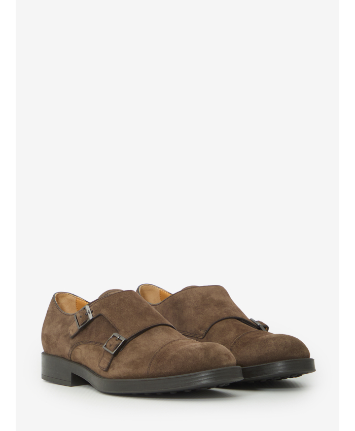 TOD'S - Scarpa Monkstrap in pelle scamosciata