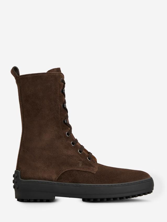 TOD'S - Stivaletto Winter Gommino in pelle scamosciata