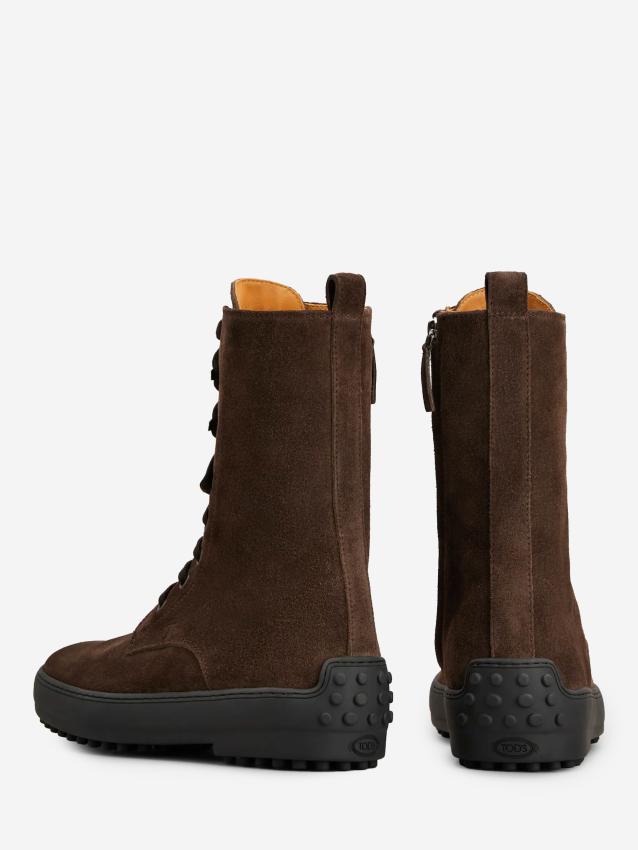 TOD'S - Stivaletto Winter Gommino in pelle scamosciata