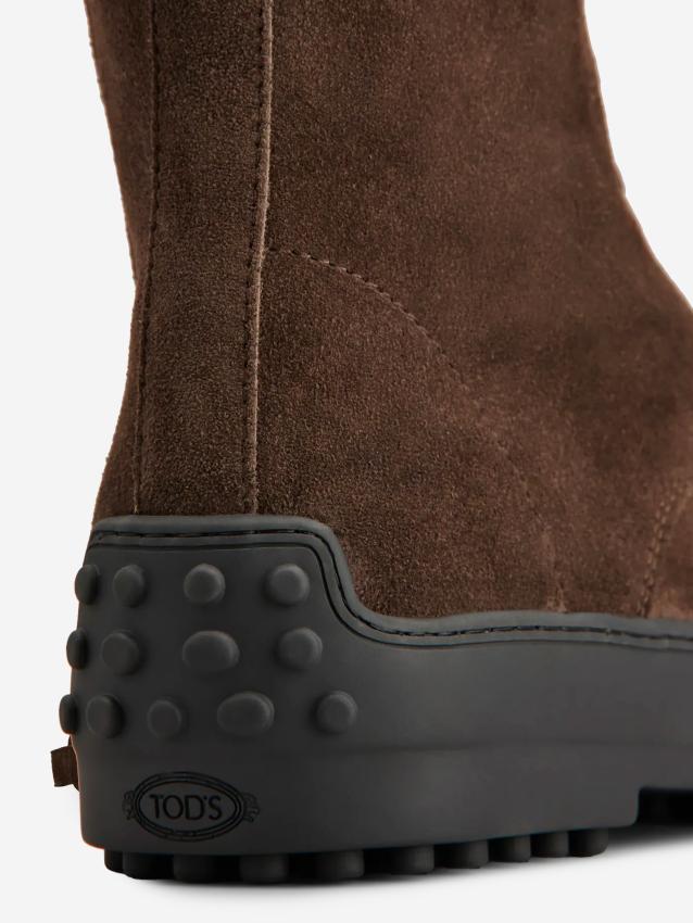 TOD'S - Stivaletto Winter Gommino in pelle scamosciata