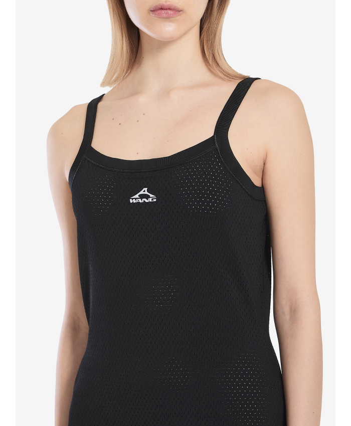 ALEXANDER WANG - Abito sottoveste con logo 3D