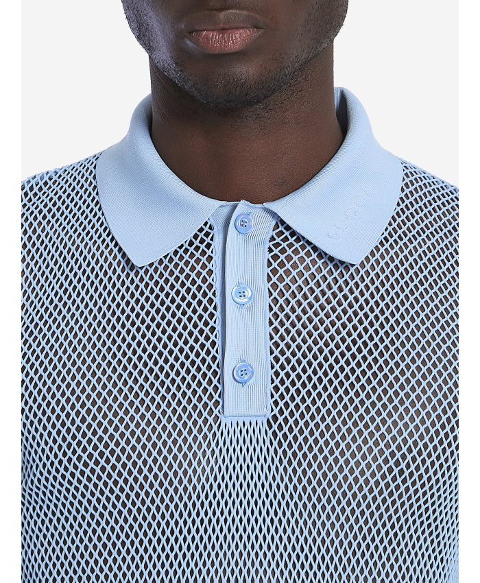 GUCCI - Polo in maglia tecnica a rete