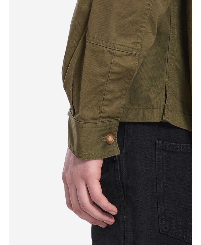 SAINT LAURENT - Overshirt in twill di cotone
