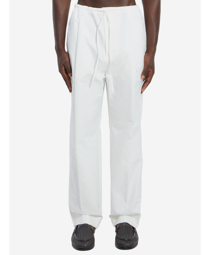 BOTTEGA VENETA - Pantaloni in tela di cotone compatto