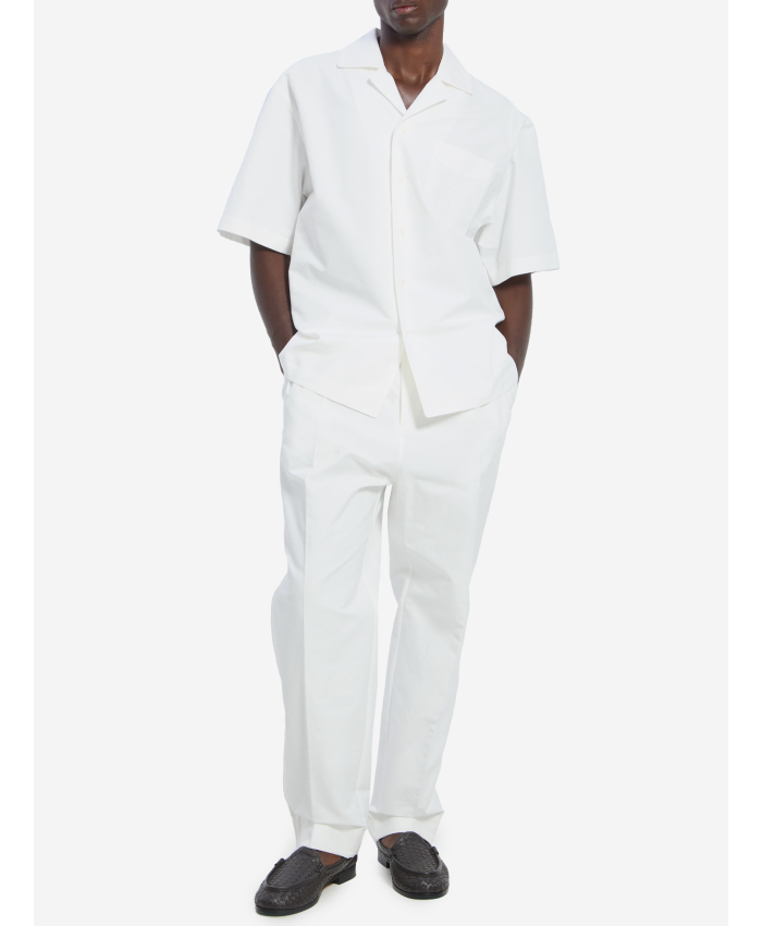 BOTTEGA VENETA - Pantaloni in tela di cotone compatto