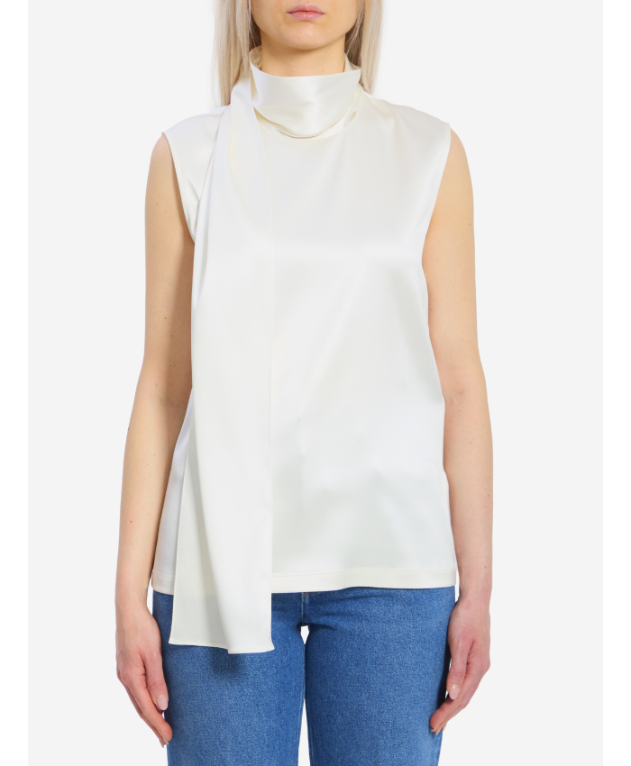 BOTTEGA VENETA - Top in satin di seta