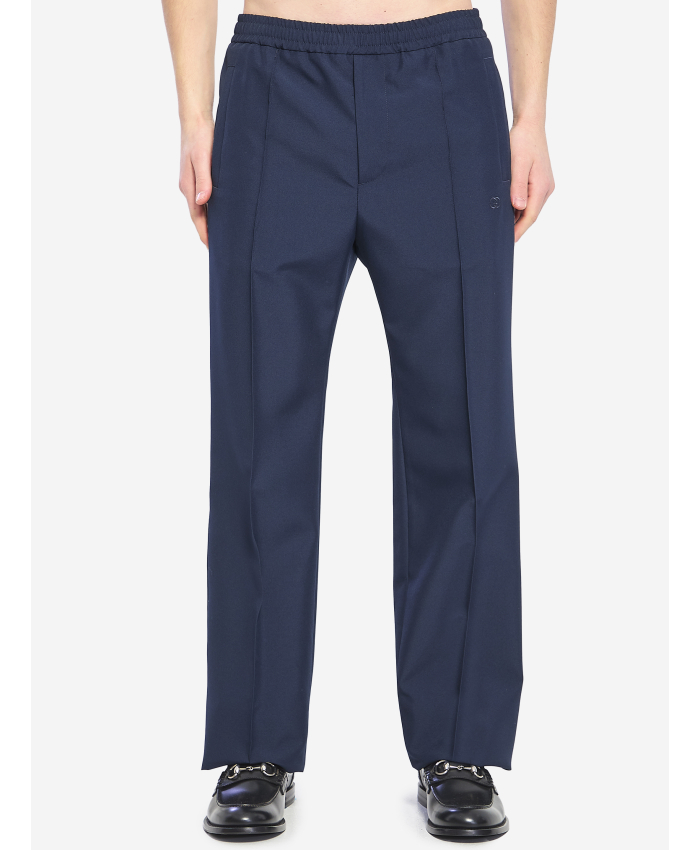 GUCCI - Pantalone sportivo in panama tecnico