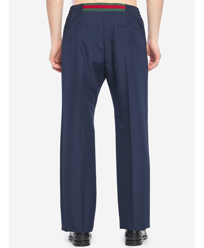 GUCCI - Pantalone sportivo in panama tecnico