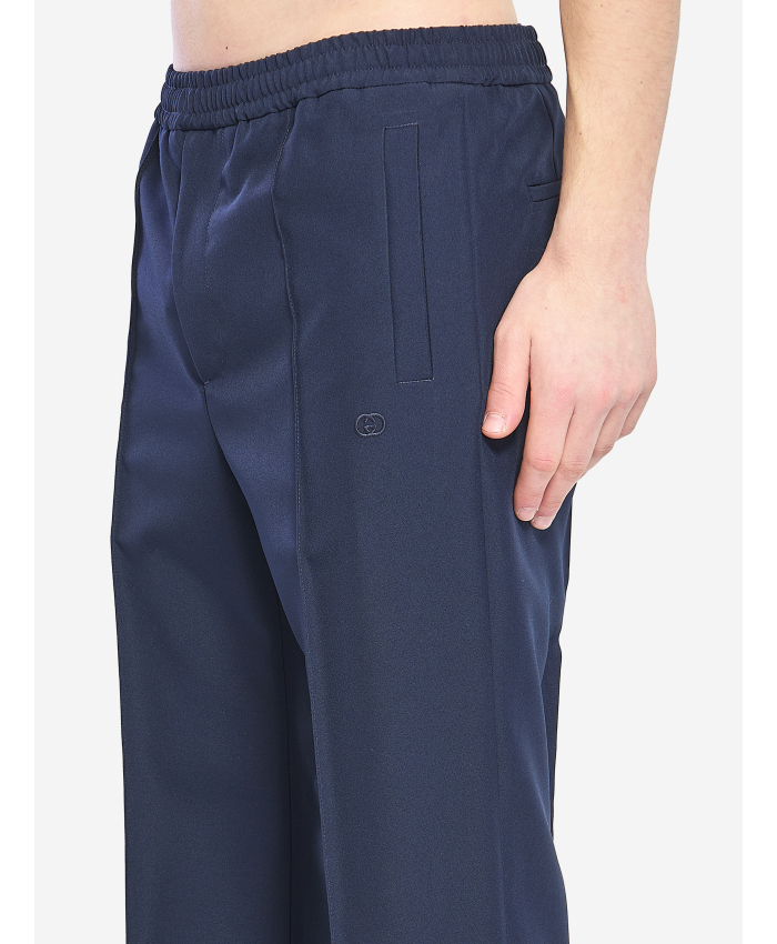 GUCCI - Pantalone sportivo in panama tecnico