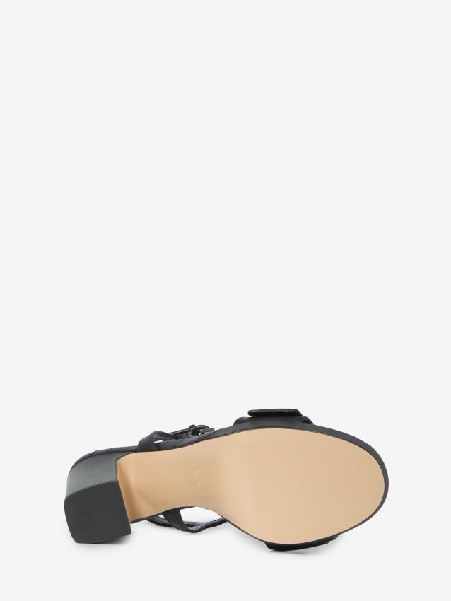 GUCCI - Sandalo con plateau e doppia G