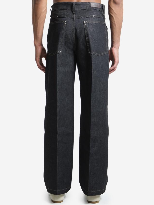 LEMAIRE - Wide-leg jeans with studs