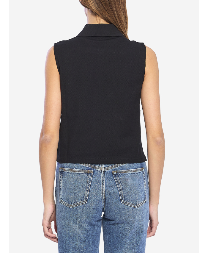 SAINT LAURENT - Polo Cassandre in piquet di cotone